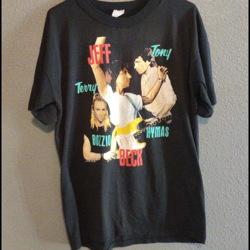 Vintage 1989 Jeff Beck Guitar shop tour shirt